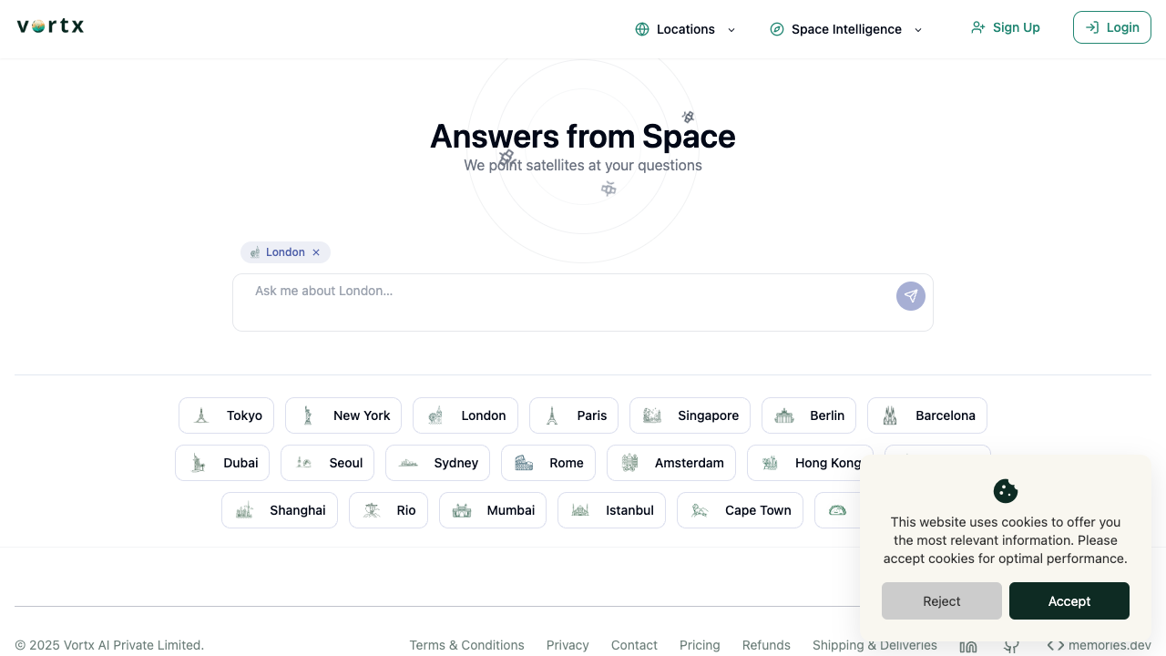 Vortx.ai - An AI platform utilizing satellite intelligence to minimize hallucinations