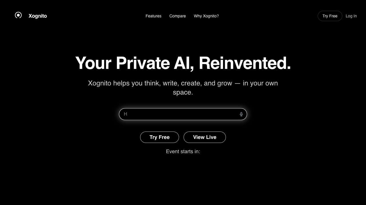 Xognito - Your Mind, Your AI, Your Rules: The Ultimate Personal Assistant