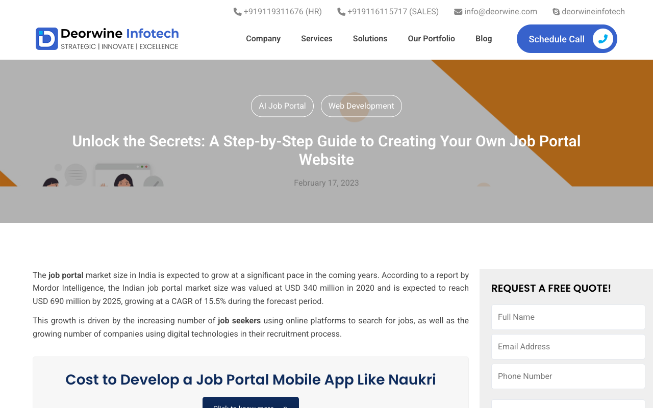 AI Job Portal Web Development - How to Create an AI Job Portal Website in 2025