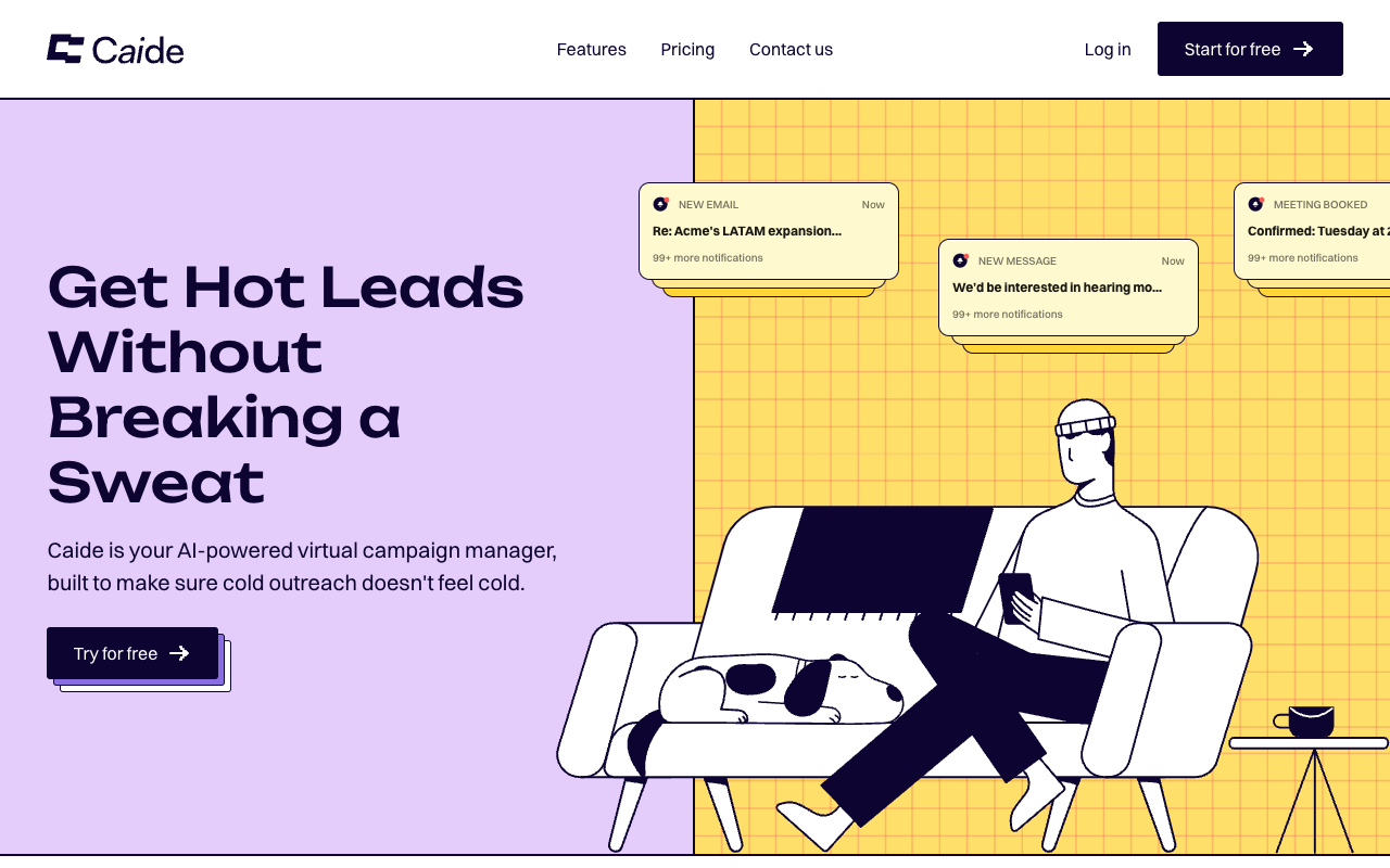 Caide - Your AI-powered virtual campaign manager for effortless outreach