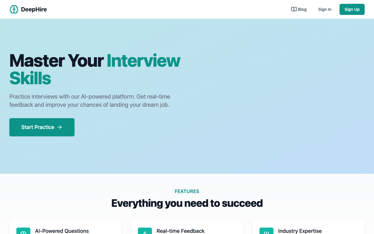 DeepHire - An AI tool that transforms job postings into personalized interview questions