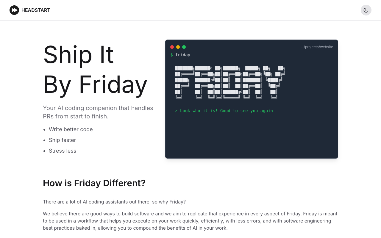 Friday - An AI agent that streamlines your software development process