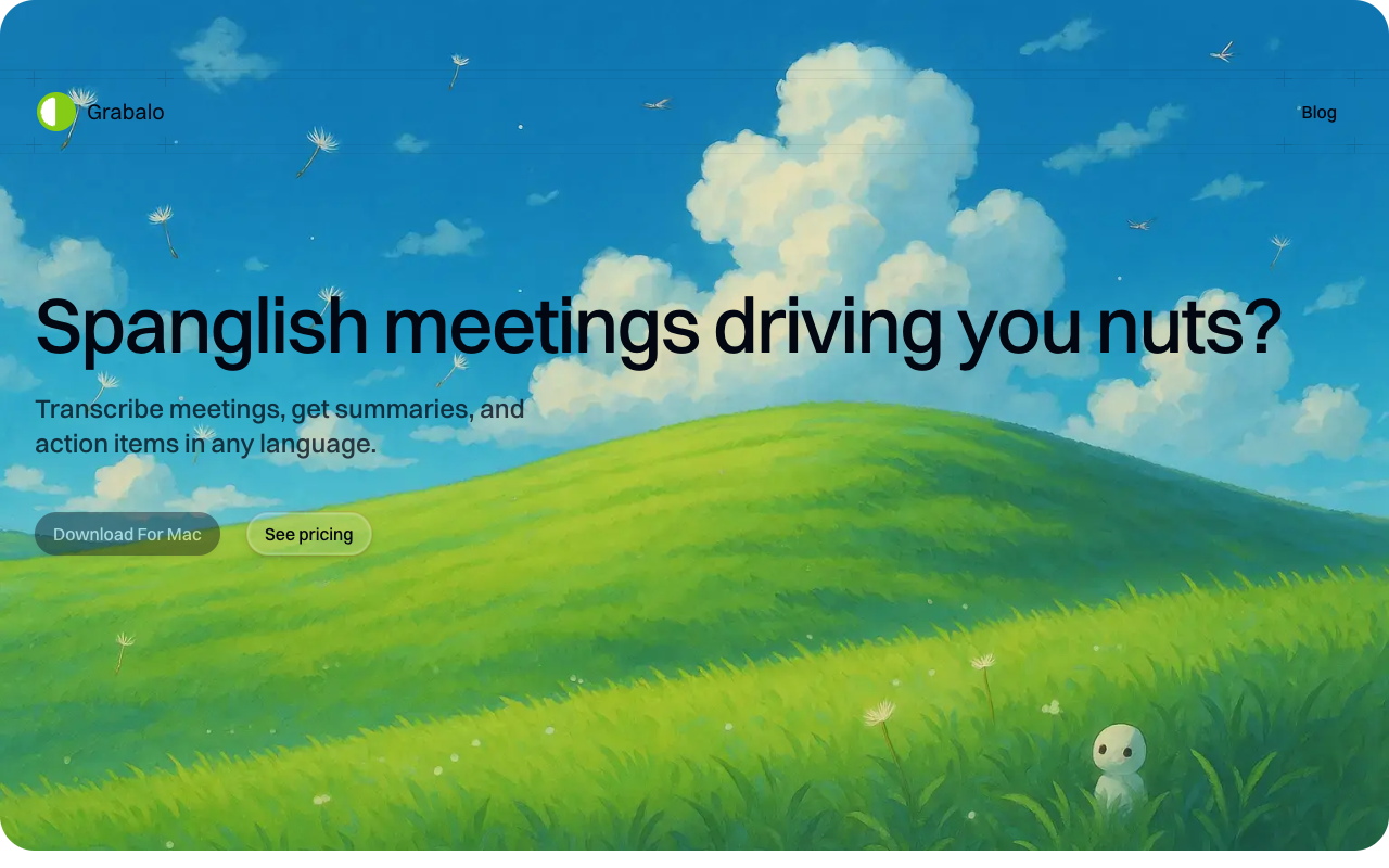 Grabalo - An AI app that makes your meetings smarter with instant transcriptions and smart notes