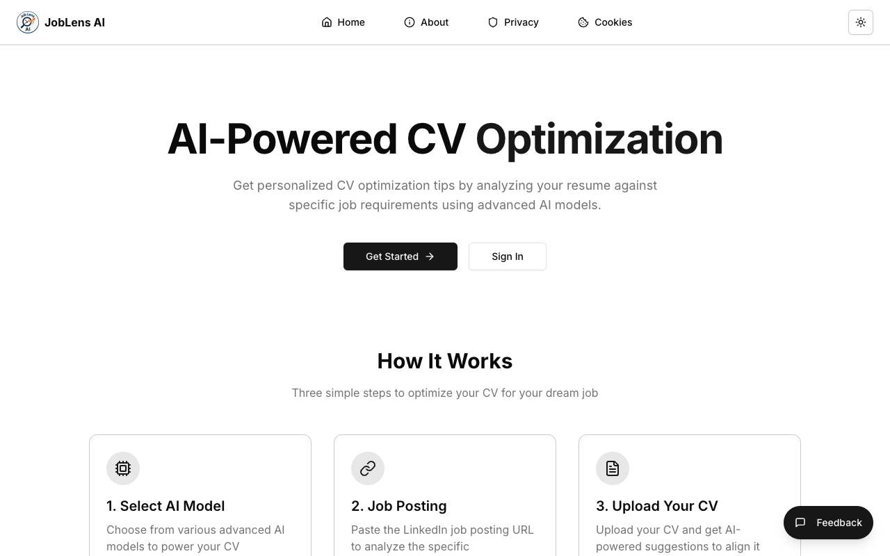 JobLens AI - An AI-powered platform to enhance your resume and prepare for interviews