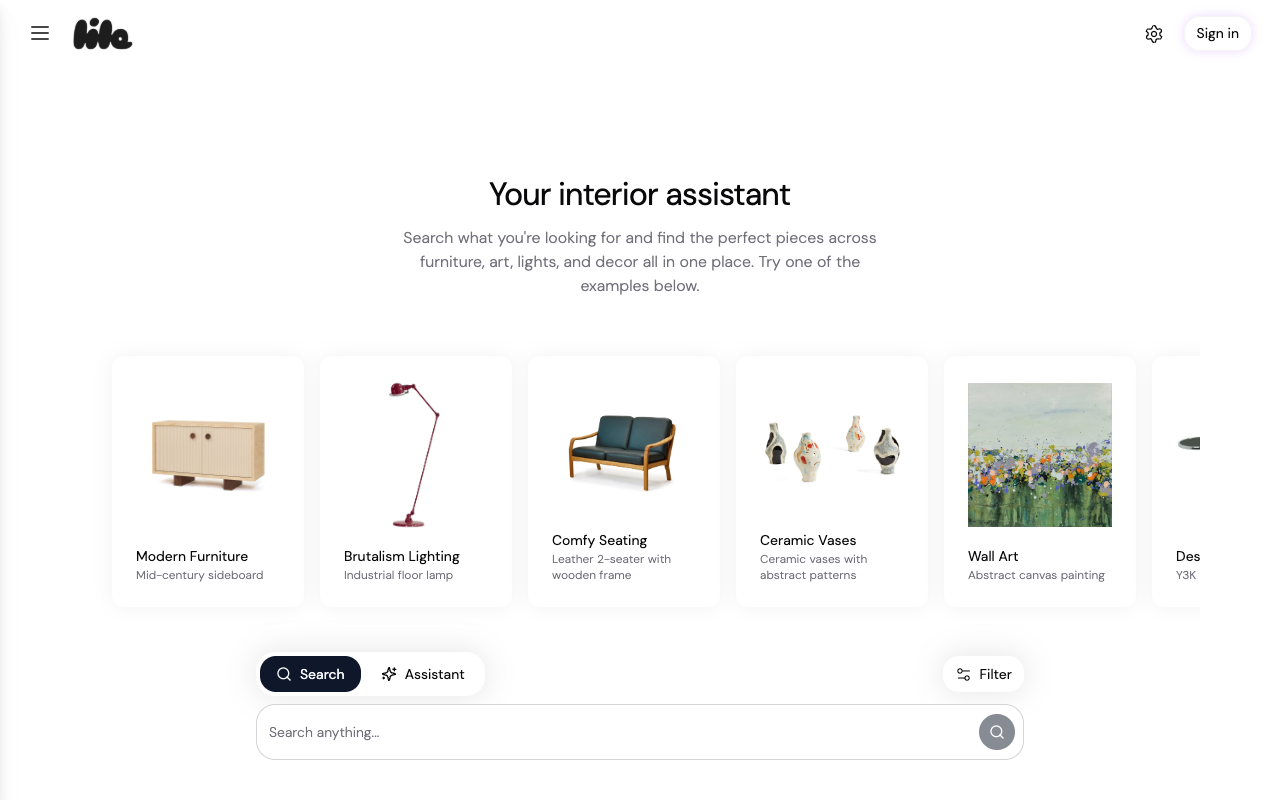 Lila - Your AI Interior Shopping Assistant for Perfect Home Decor