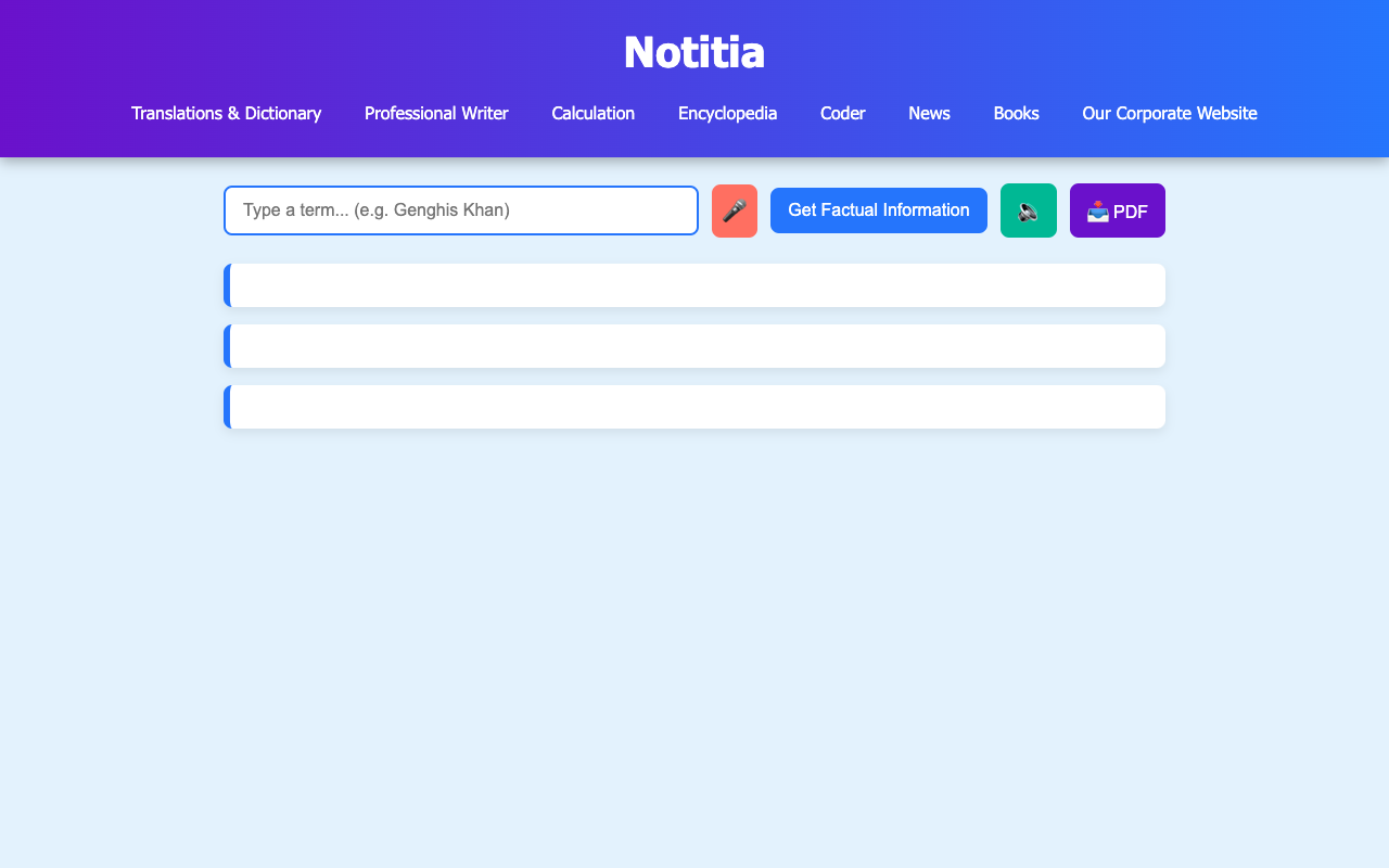 Notitia - Your Fast AI Assistant for Instant Answers and Translations