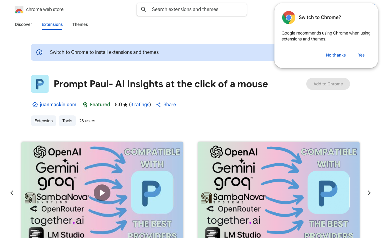 PromptPaul - A Chrome extension for instant AI insights at your fingertips