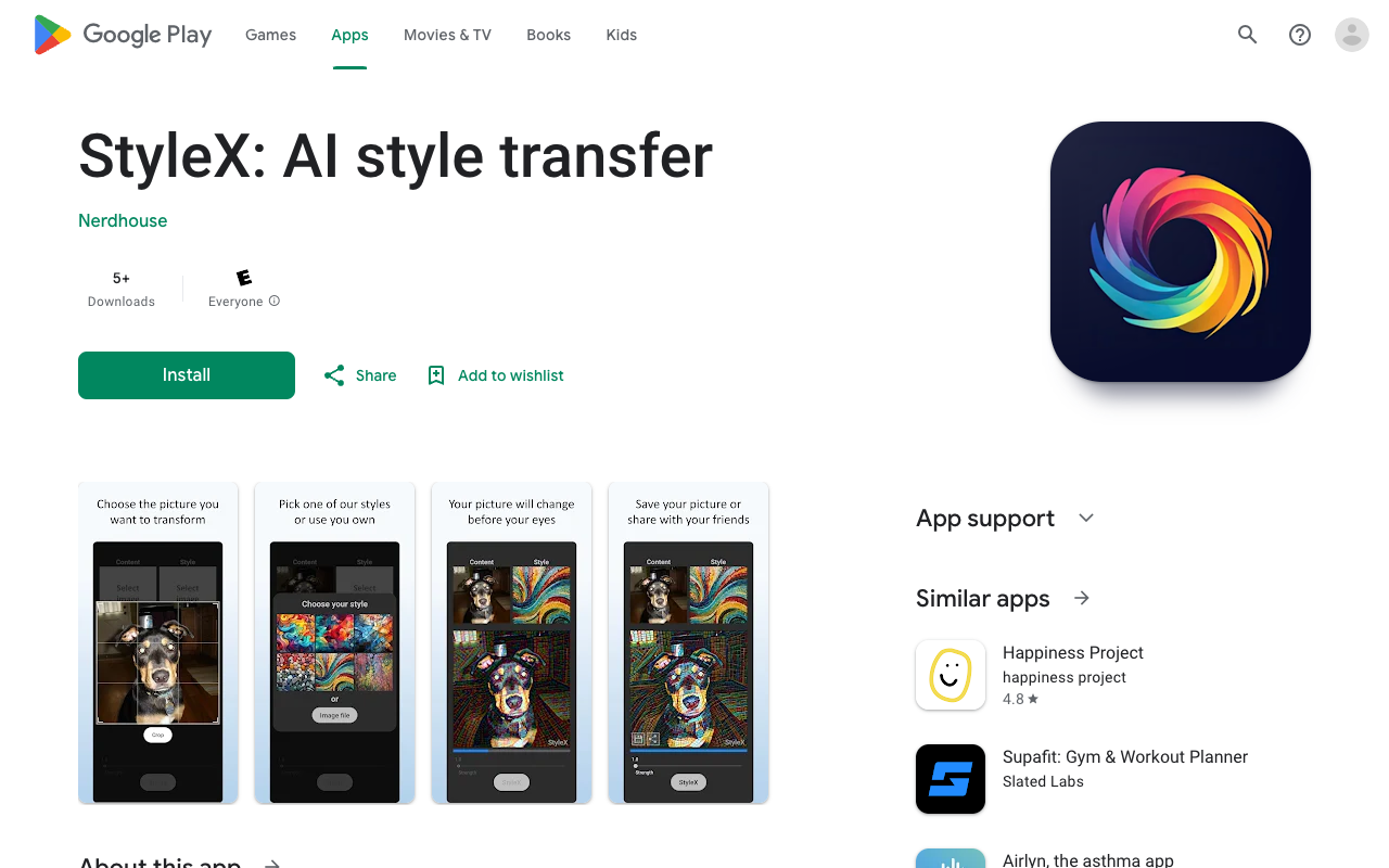 StyleX - Transform the style of your photo with AI