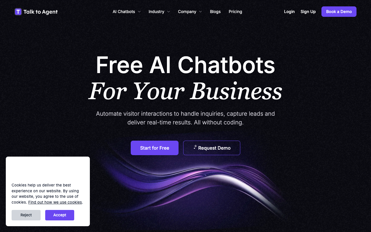 Talk To Agent - Build AI agents that convert and drive real results