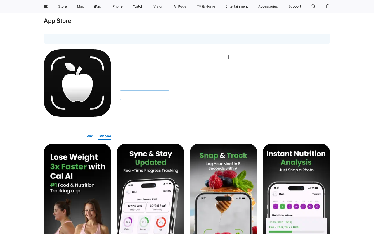 AI Food Tracker - Nutritions Scanner - Your AI-powered nutritionist for healthier food choices nutrition AI health