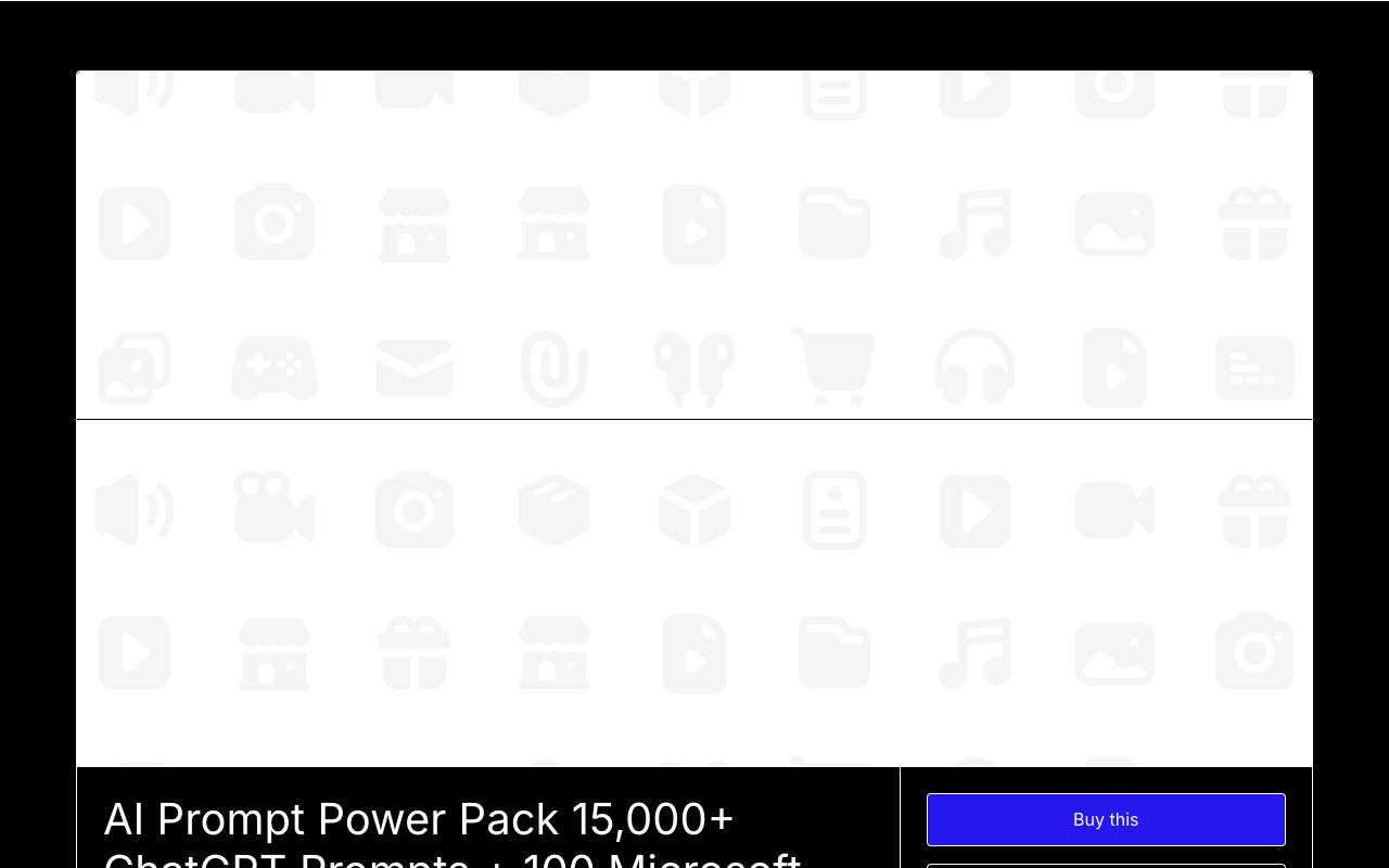 AI Prompt Power Pack - Unlock the full power of AI with 15,000+ ChatGPT prompts and 100 Microsoft 365 Copilot prompts AI productivity prompts