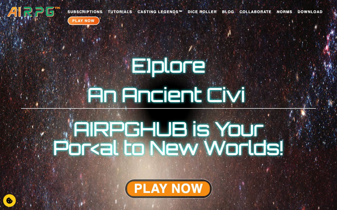 AIRPGHUB - Experience Unlimited Narrative Freedom with an AI Game Master