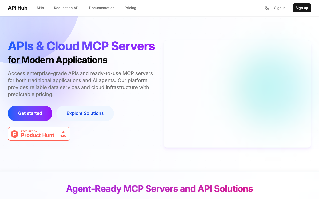API Hub - Your central hub for powerful MCP and API solutions