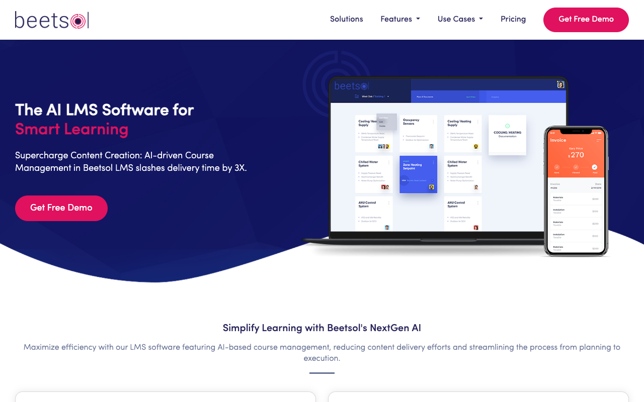 Beetsol LMS - An AI-powered learning management system for personalized learning