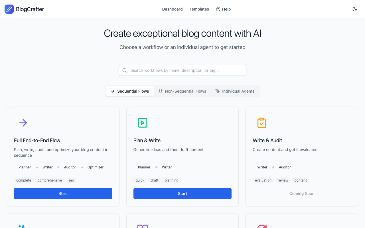 BlogCrafter by Lyzr AI - An AI-powered platform that simplifies blog writing AI content-creation blogging