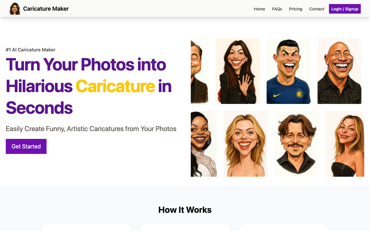 Caricature Maker - Easily Create Funny, Artistic Caricatures from Your Photos