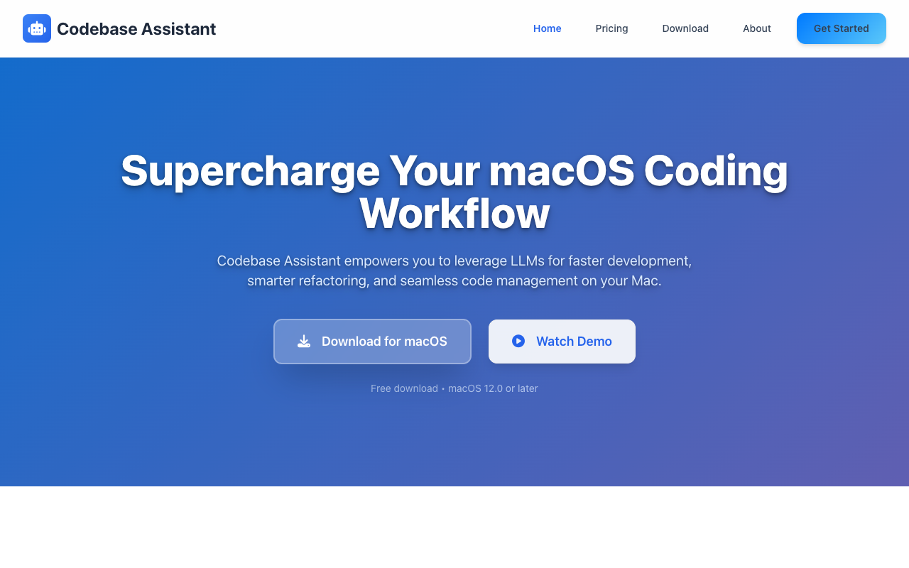 Codebase Assistant For AI - Your AI coding copilot that helps you generate and apply code efficiently