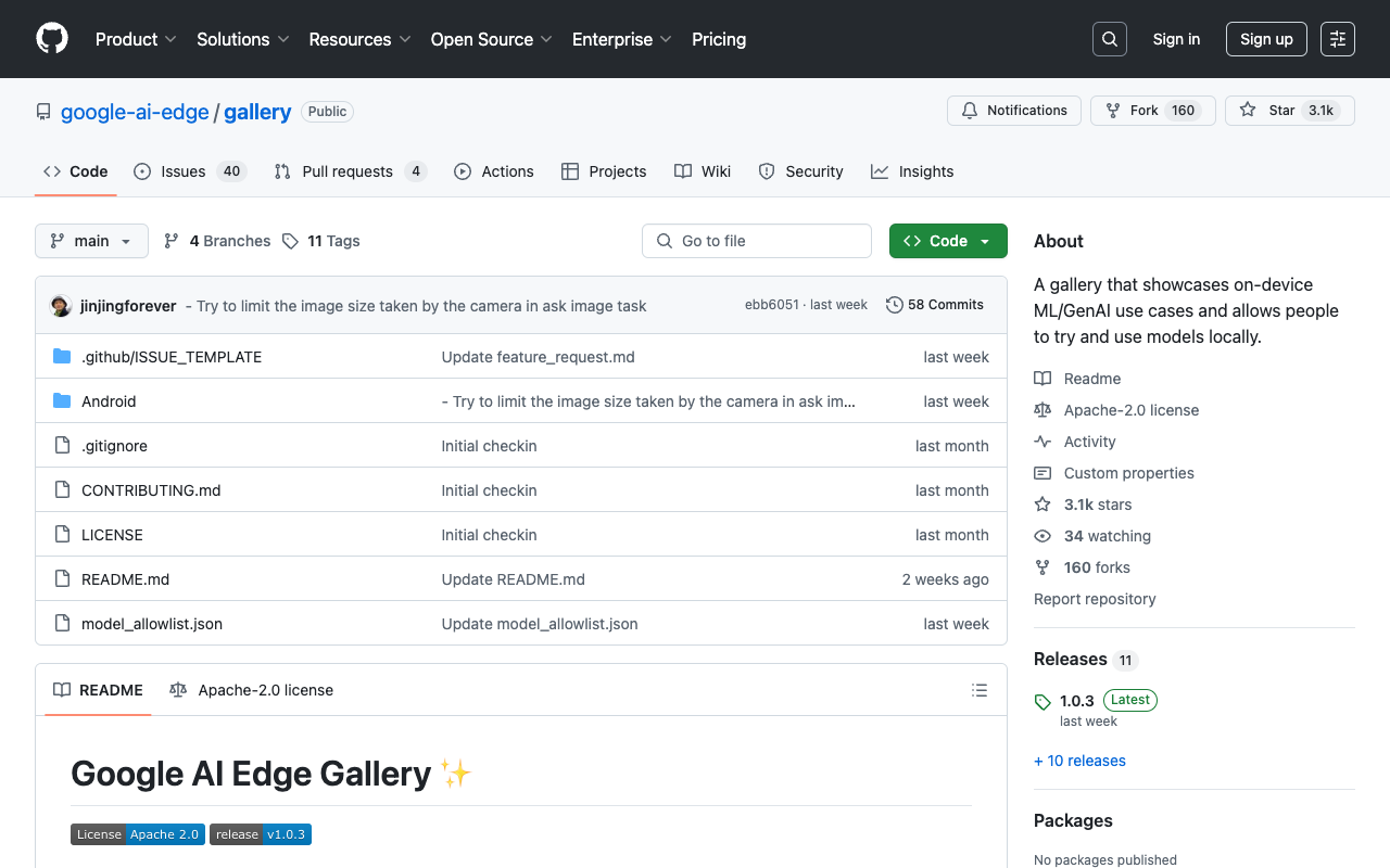 Google AI Edge Gallery - Explore On-Device AI with Google AI Edge Gallery