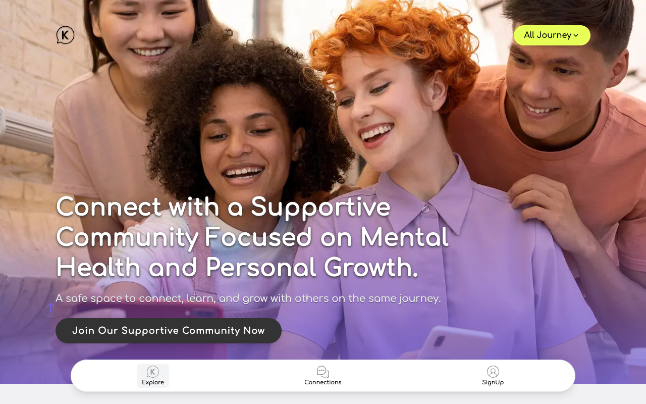 Kuky - A mental health app that helps you connect with others and share emotional experiences