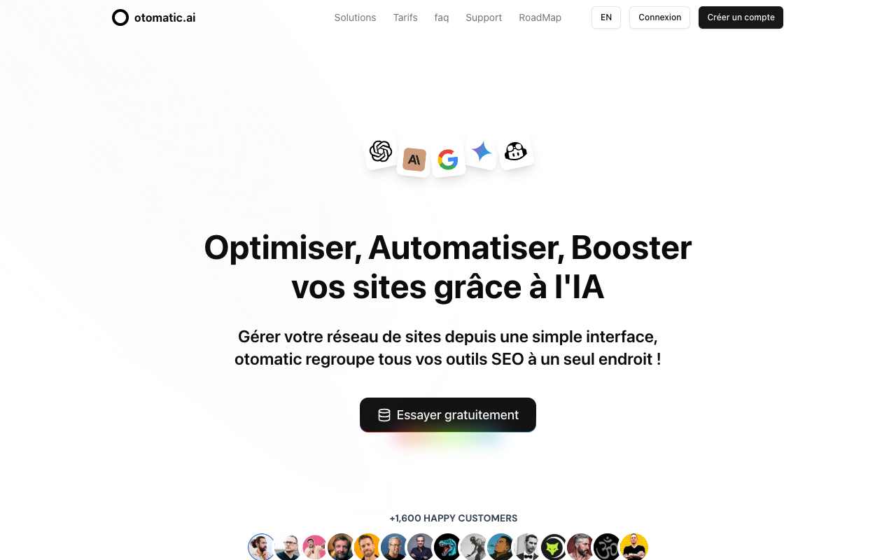 otomatic.ai - An all-in-one SEO platform to optimize and automate your website SEO automation AI