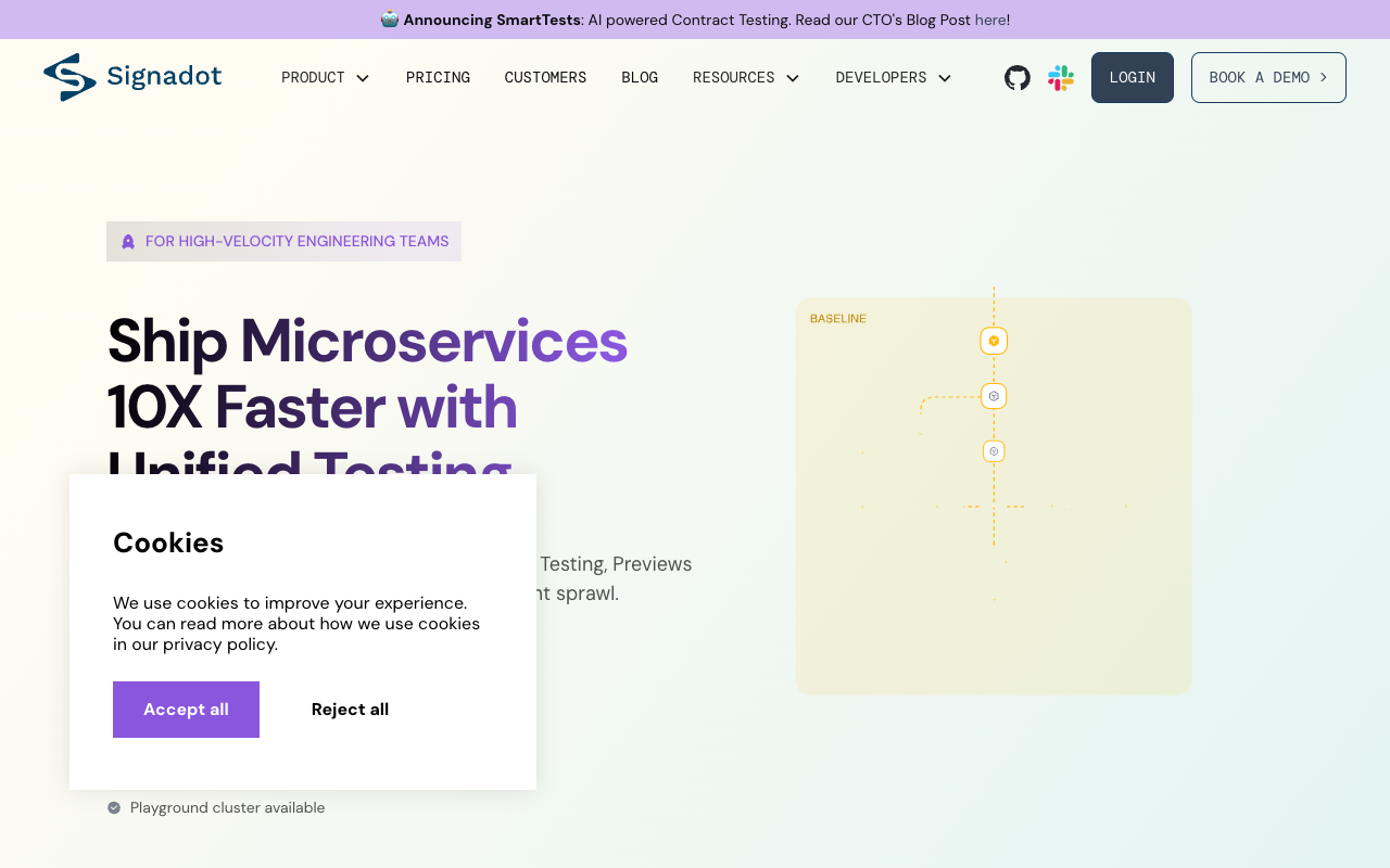 Signadot SmartTests - AI Powered Contract Testing for Seamless Code Integration