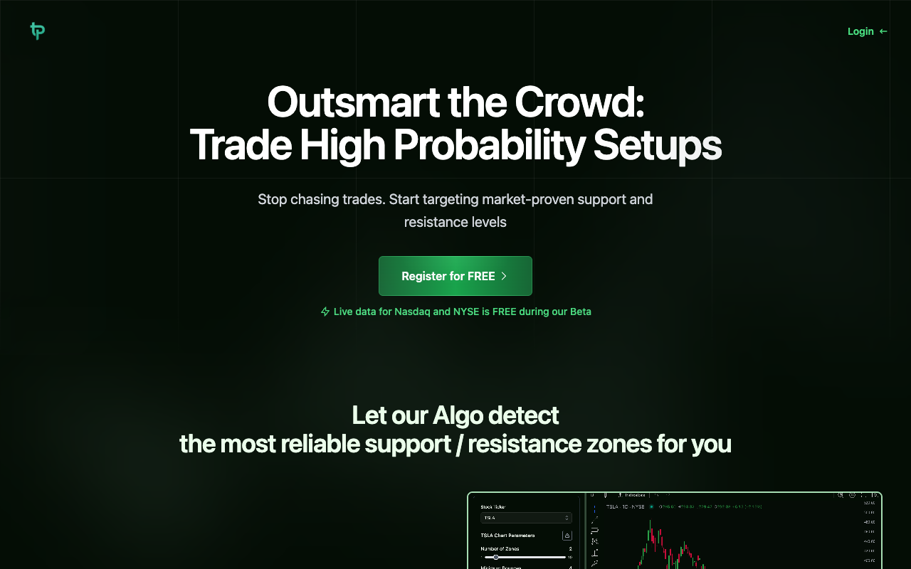 Trading Places - Trade like a pro with data-driven precision