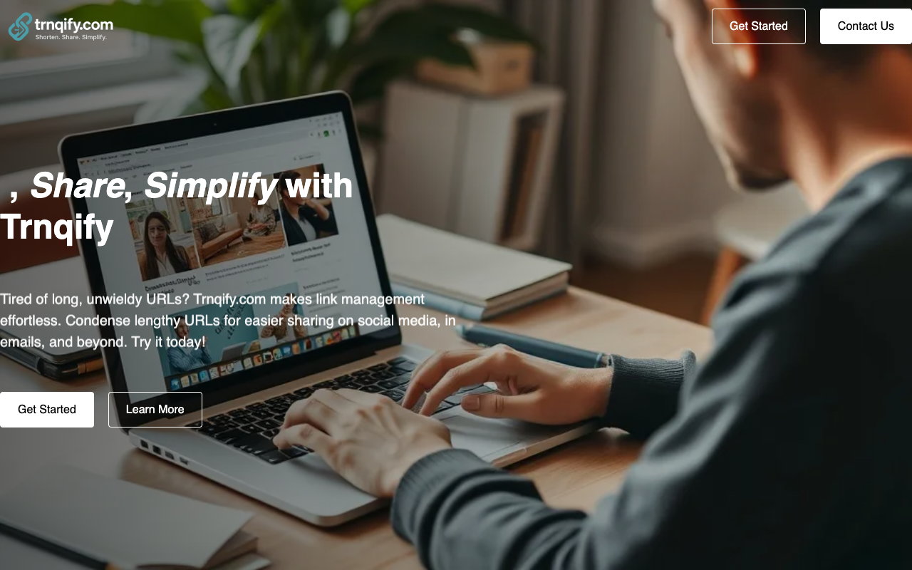 Trnqify - Fast, Private URL Shortener for Smarter Link Management