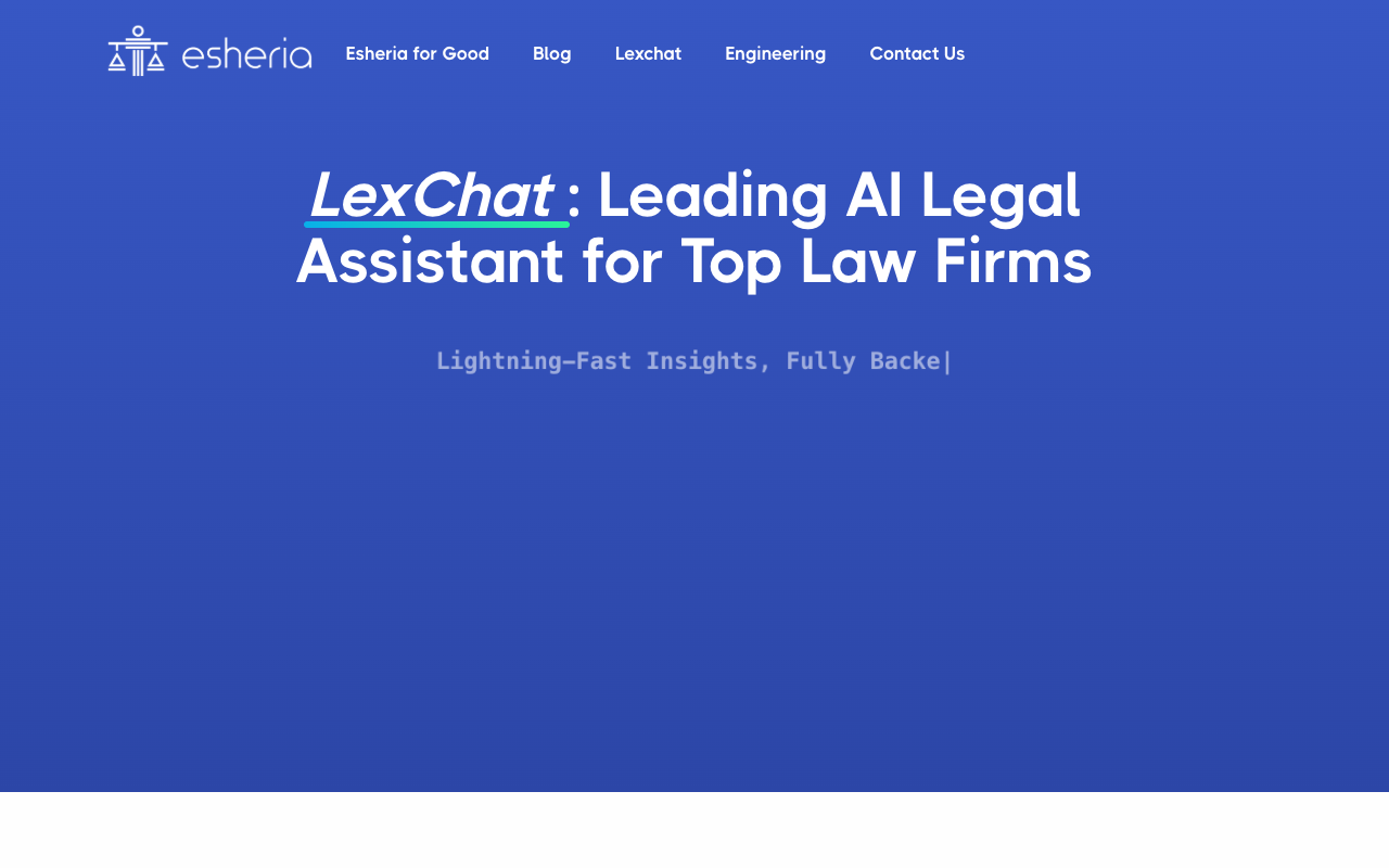 Esheria LexChat - An AI-powered legal assistant for lawyers in Africa