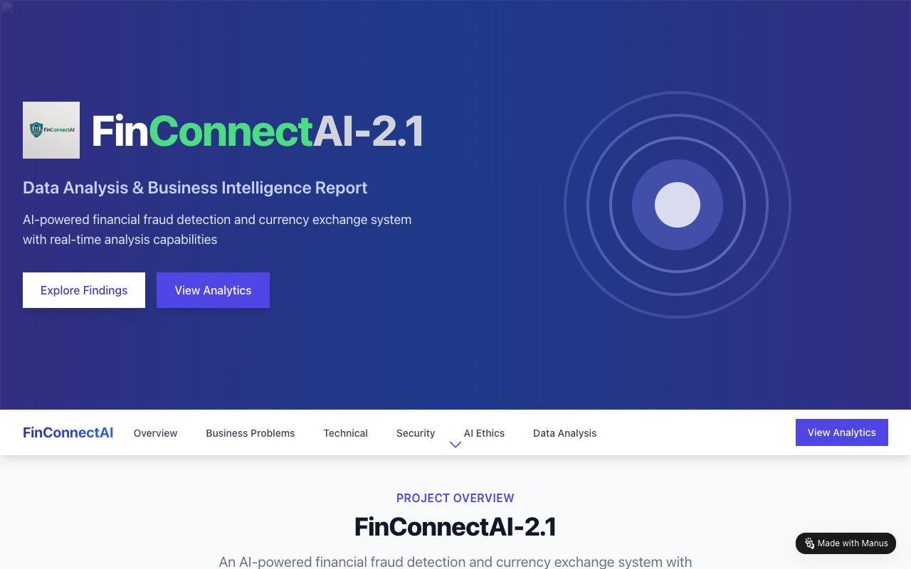 FinConnectAI - An AI-powered tool for real-time financial fraud detection and analysis