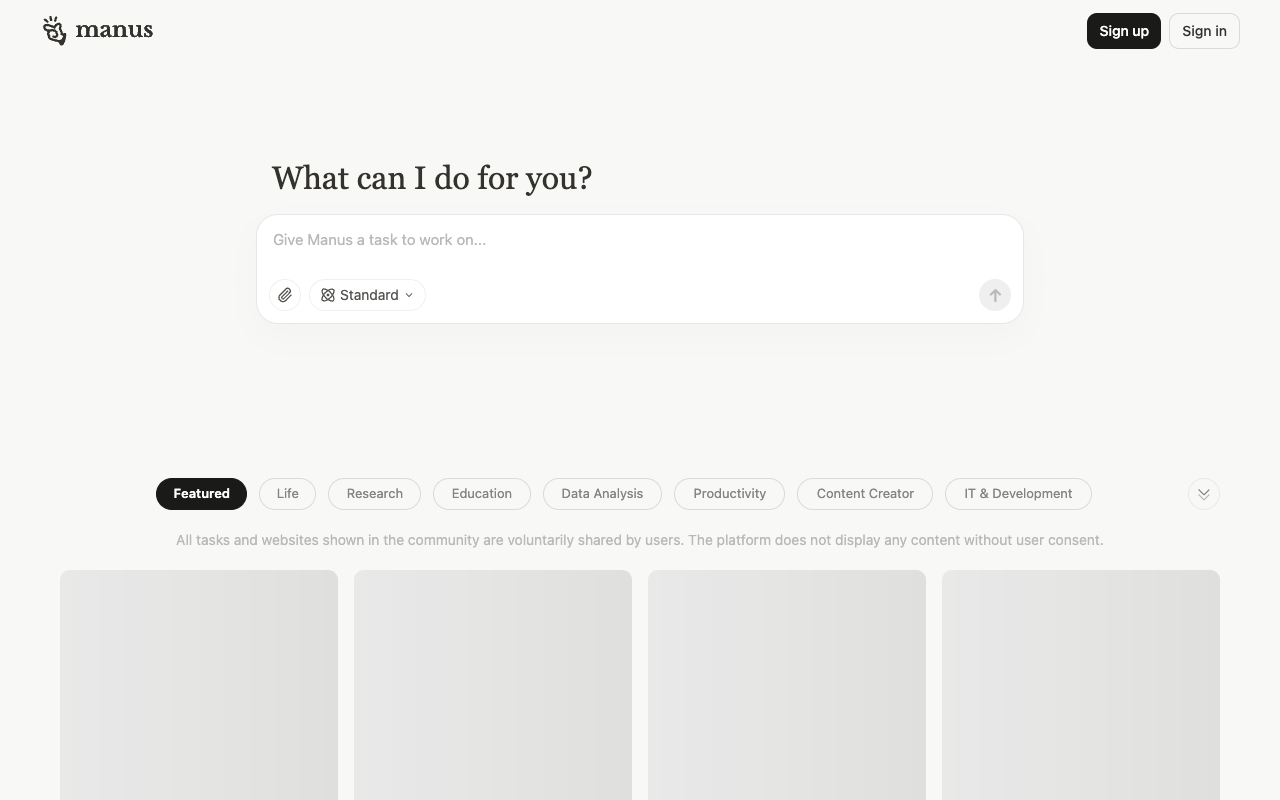 Manus Slides - Instant, stunning presentations from a single prompt