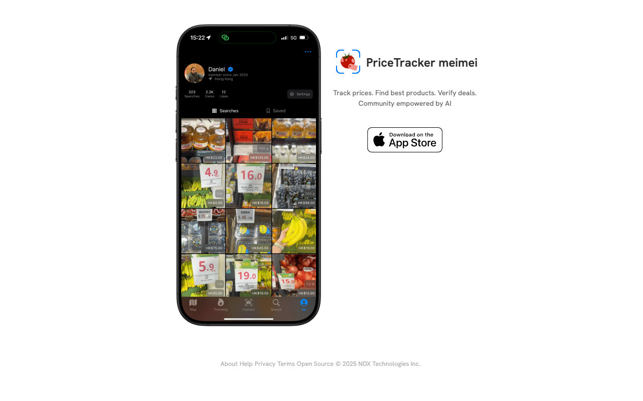 PriceTracker meimei - A tool to track prices and find the best products