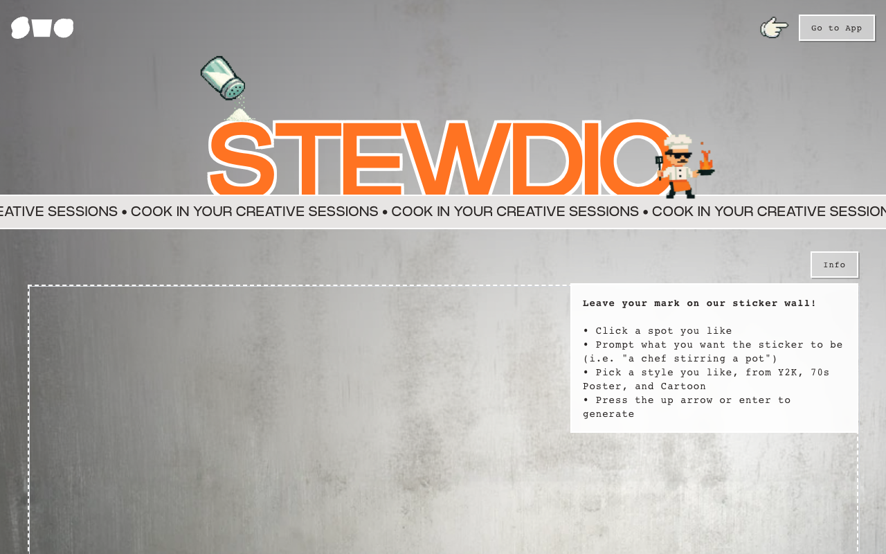 Stewdio - An all-in-one AI creative platform that helps you cook your ideas AI creative-platform editing-tools