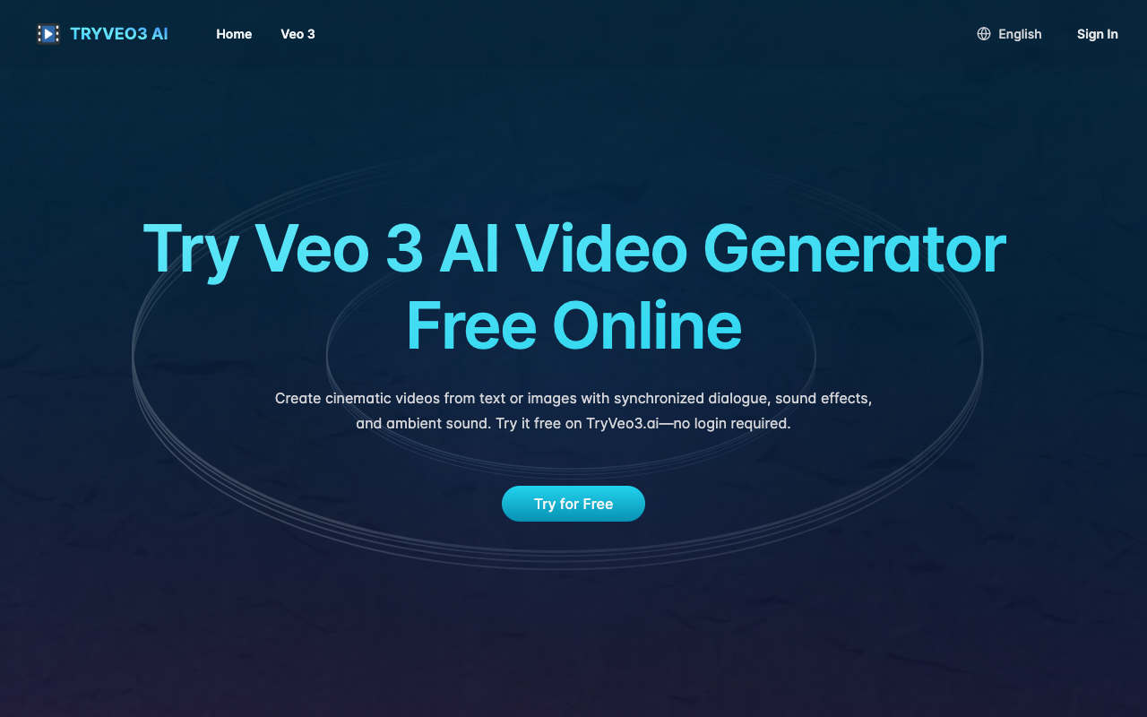 TryVeo3.ai - Create Stunning Videos from Text or Images with Google Veo 3 AI