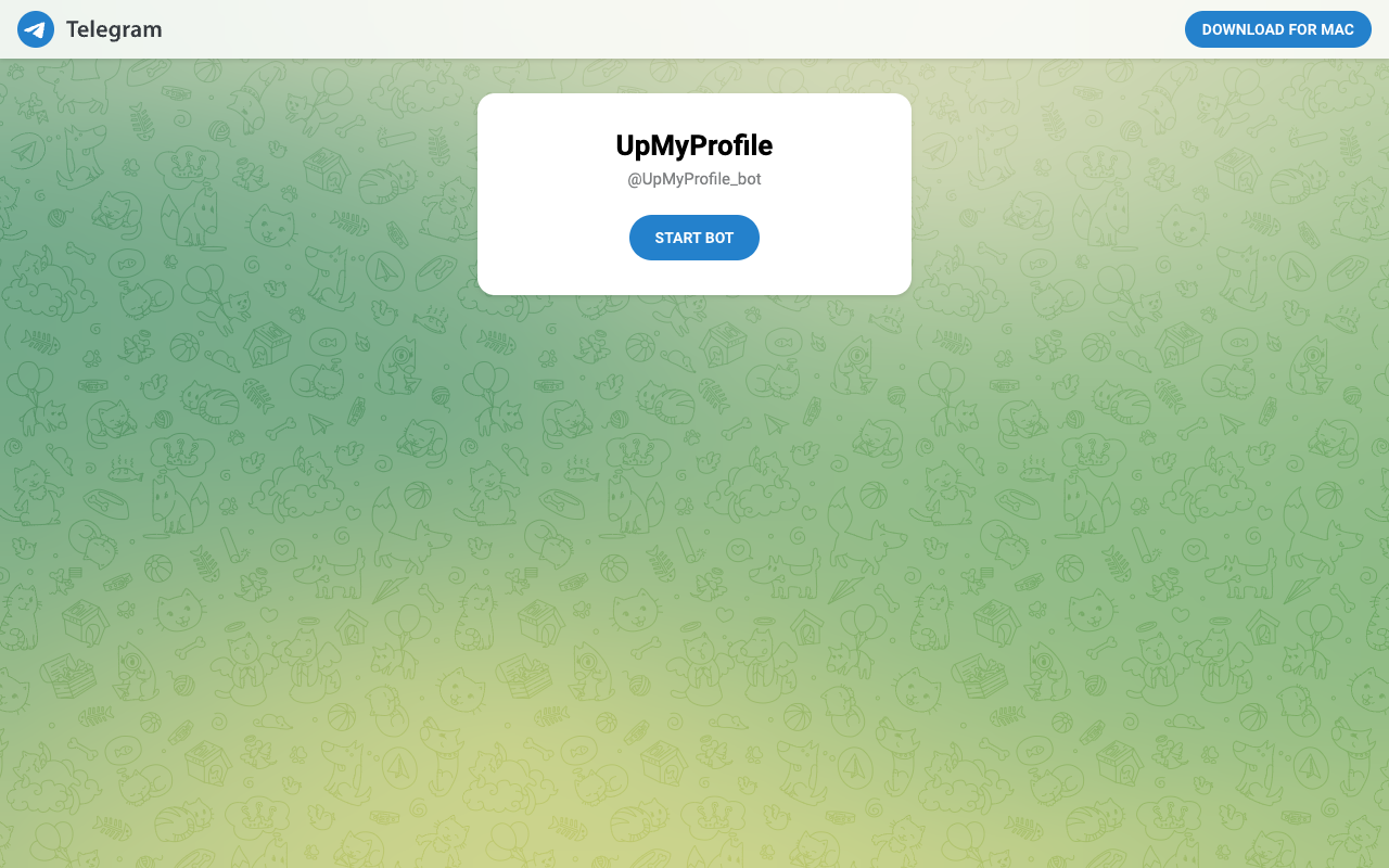 UpMyProfile - An AI Telegram bot that helps freelancers optimize their profiles