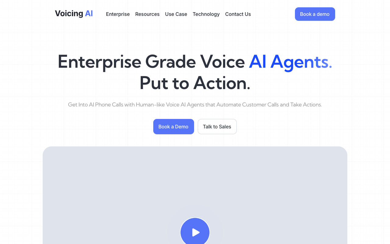 Voicing AI - Contact Center Automation with human-like voice AI agents