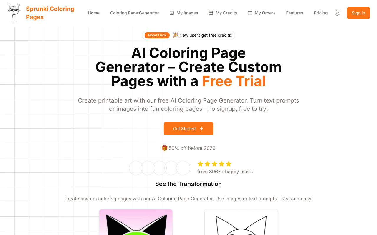 Coloring Page Generator - Create art in seconds with our Coloring Page Generator
