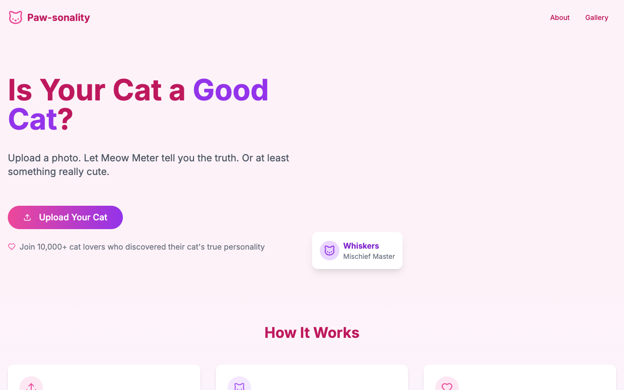 Paw-sonality - Discover the true personality of your cat