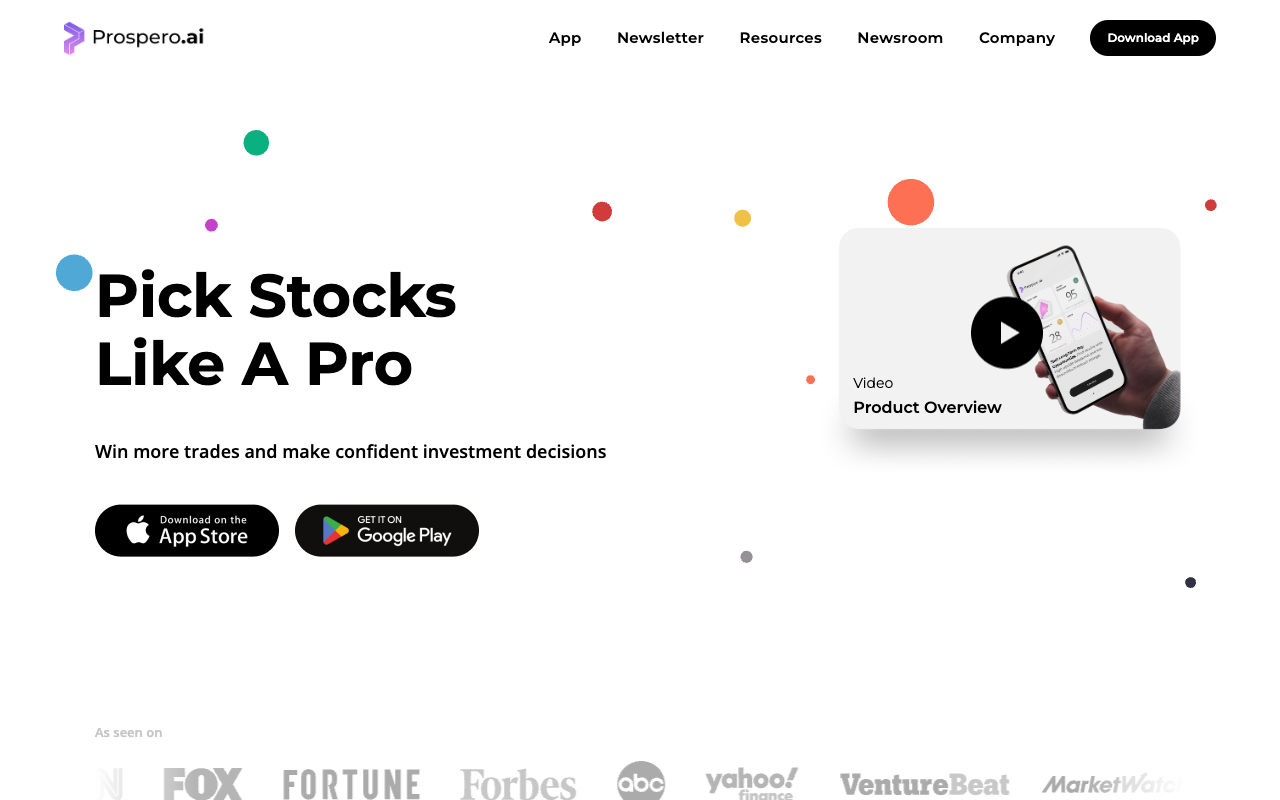Prospero.Ai - An AI-powered app that helps you make confident investment decisions and win more trades