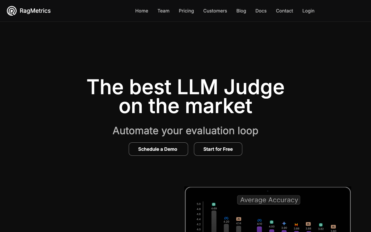 RagMetrics - An automated LLM evaluation tool that helps you define and measure success