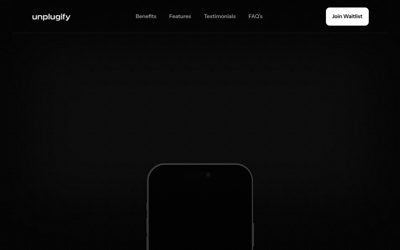 Unplugify - An AI-powered focus coach to reclaim your time and block distractions