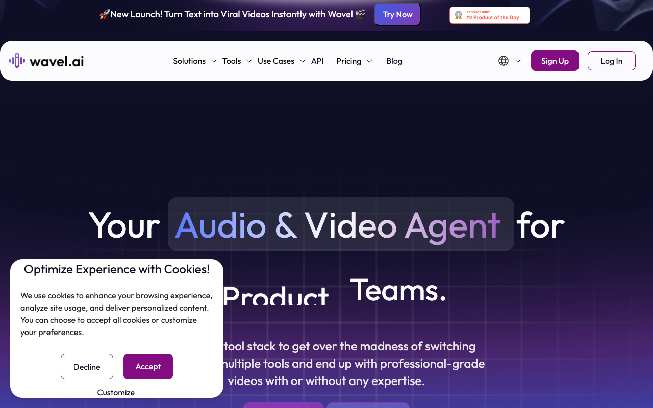 AI Video Generator by Wavel AI - Create stunning multi style videos with single input
