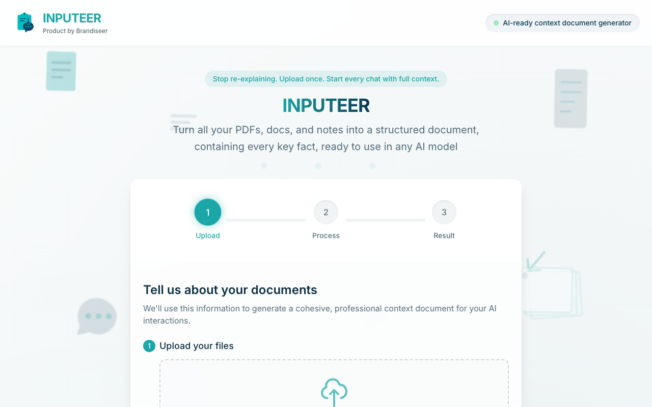 INPUTEER - An AI-powered tool that generates context documents from your files