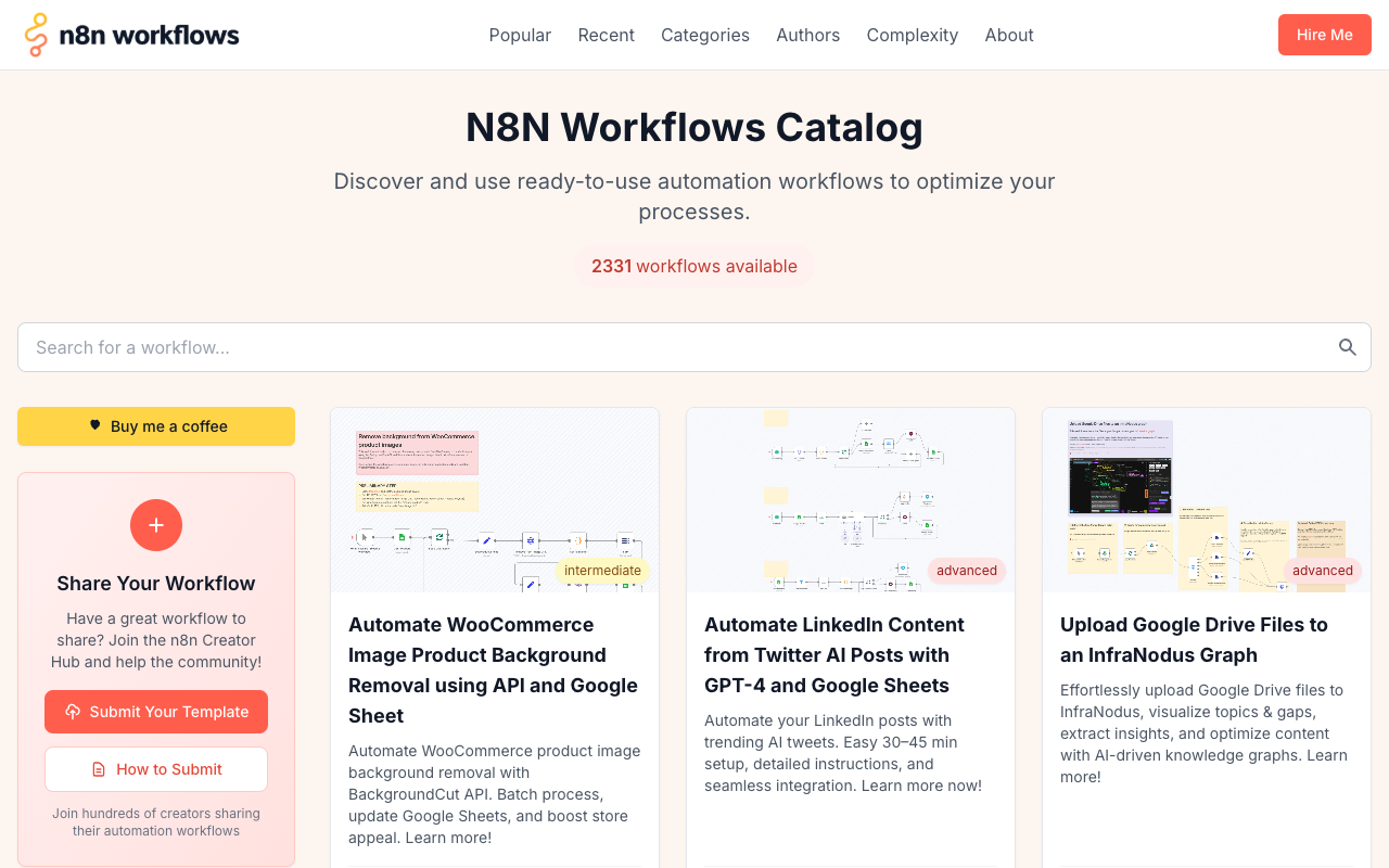 N8N Workflows - Discover and use quality n8n workflows instantly