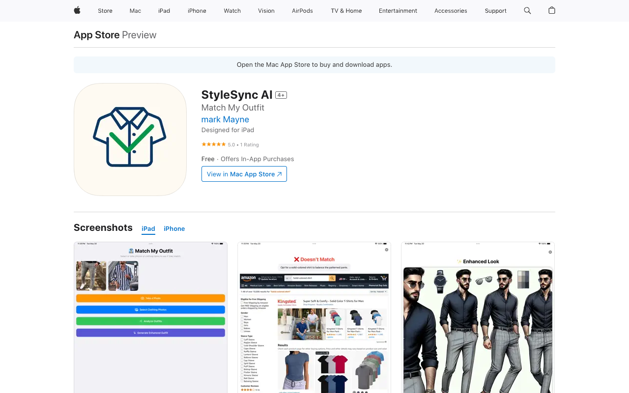 StyleSync AI - An AI outfit checker that helps you match your outfits with confidence