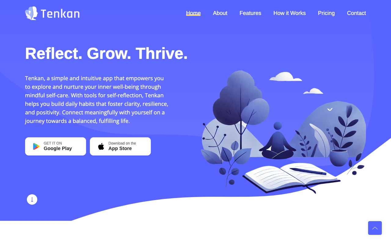 Tenkan - An AI-powered self-reflection app for your journey to balance and growth