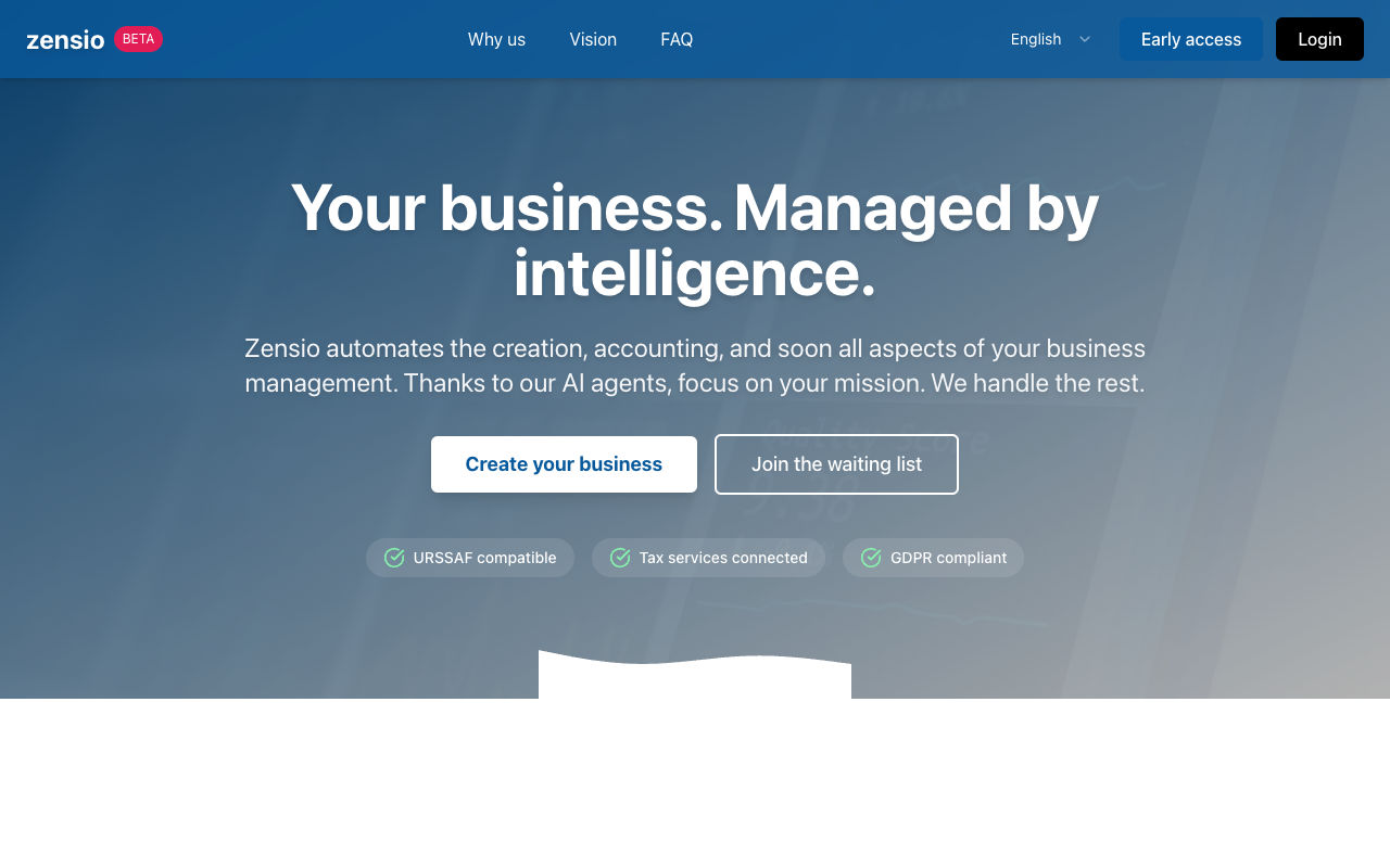 Zensio - Your intelligent accountant powered by AI