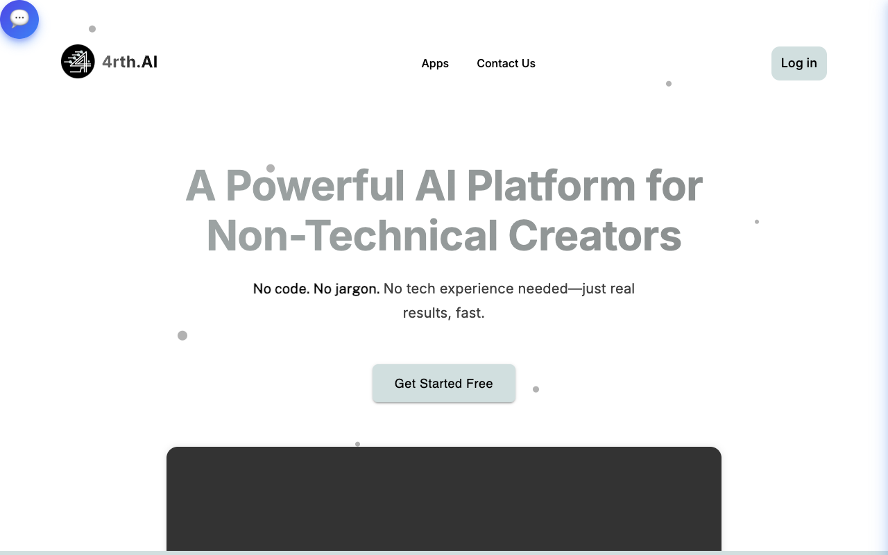 4RTH AI - The Fastest Way for Non-Tech Creators to Build and Monetize AI Apps