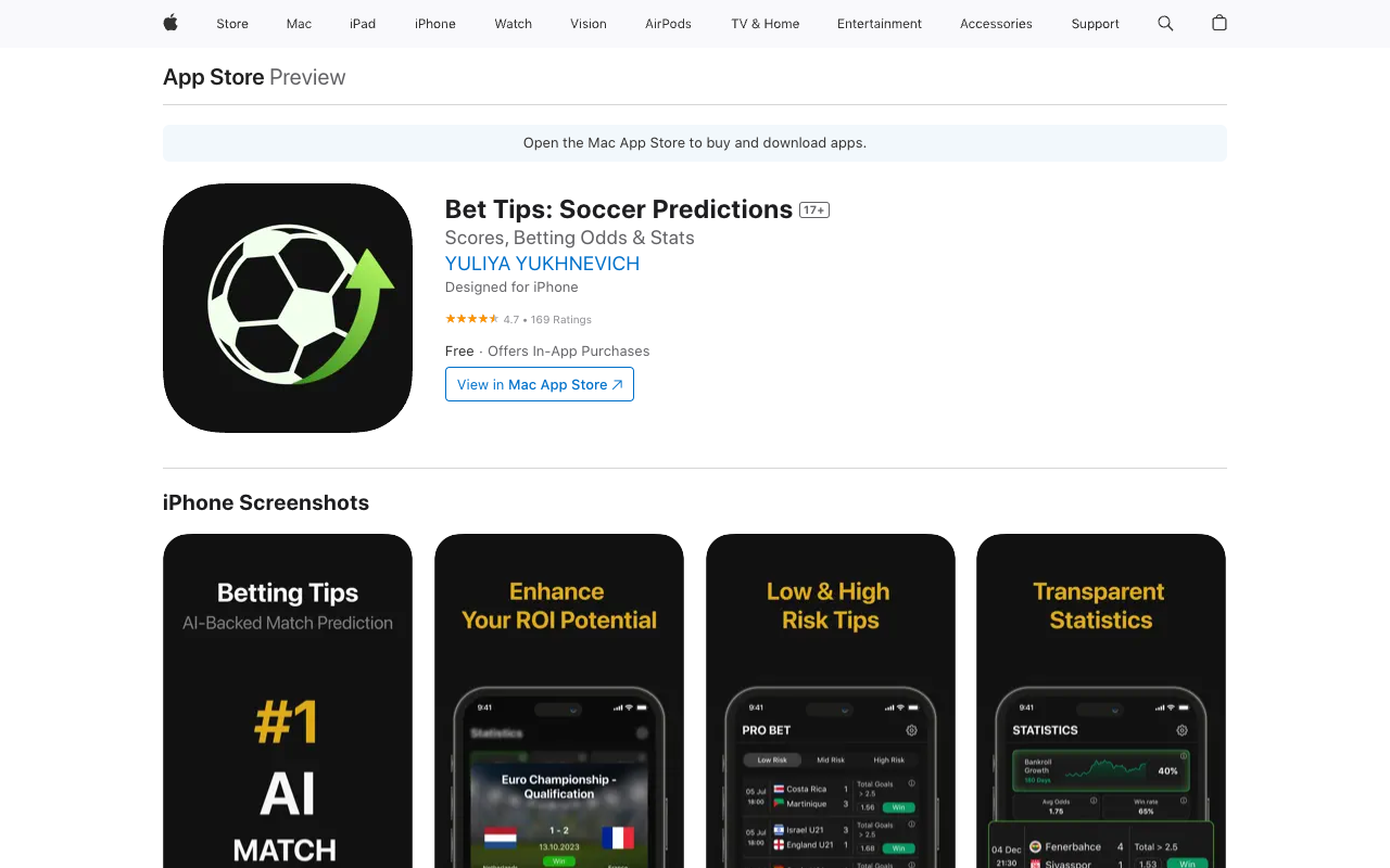 Bet Tips: Soccer Predictions - AI-powered soccer betting tips and live odds