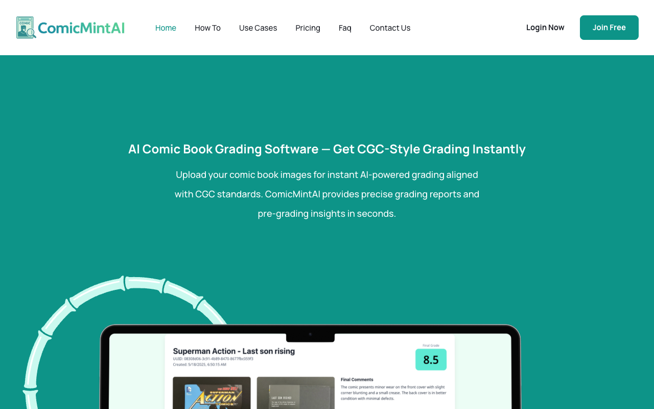 ComicMintAI - An AI tool that predicts comic grades instantly