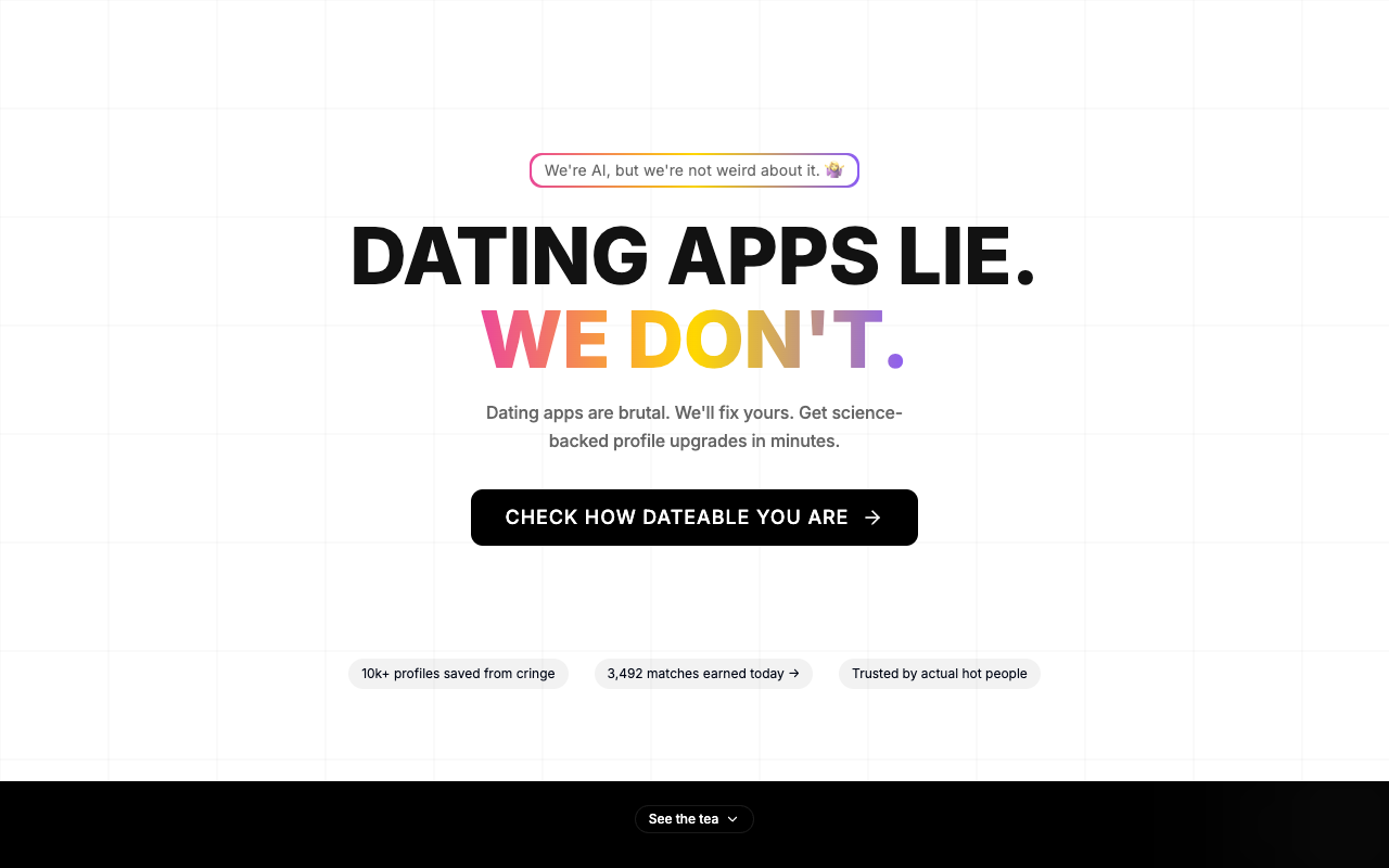 Dateable AI - Get more matches with an AI-optimized dating profile